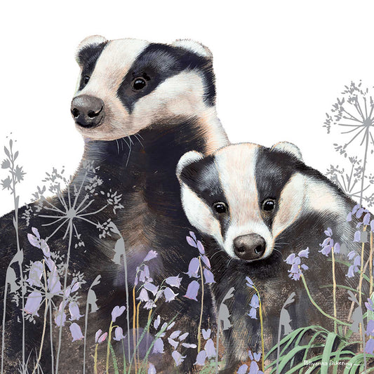 Pollyanna Pickering Countryside Card Collection - Badgers