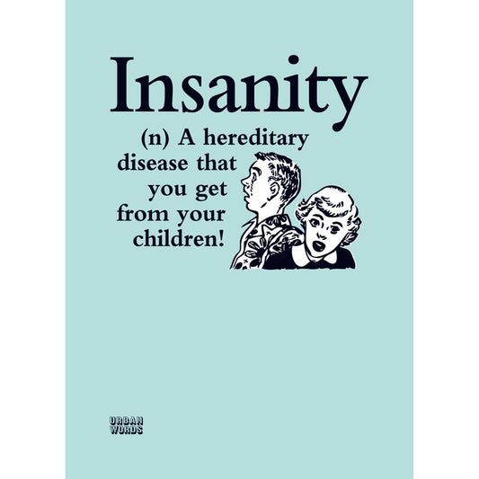 Urban Words Card Collection - Insanity