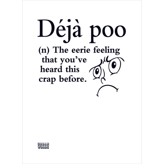 Urban Words Card Collection - Deja Poo