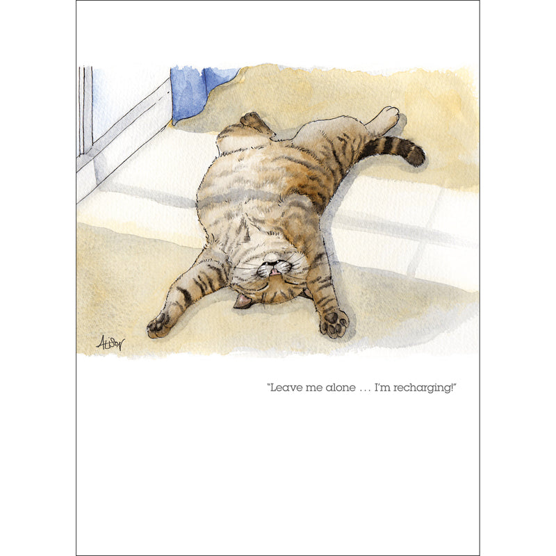 Alison's Animals Card - I'm Recharging
