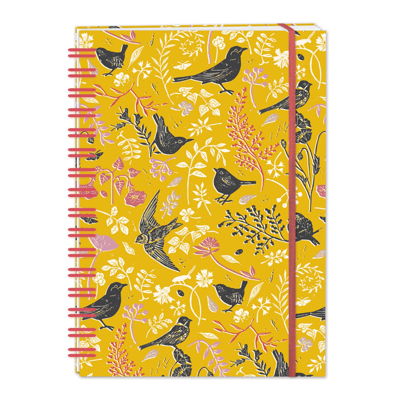 RSPB Natures Print - Hardcover Notebook (A5 Wiro) - Beautiful Birds