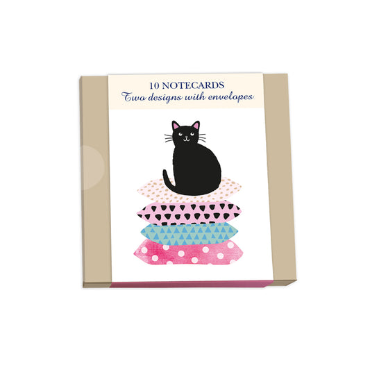 Notecard Pack (10 Cards) - Cats & Cushions