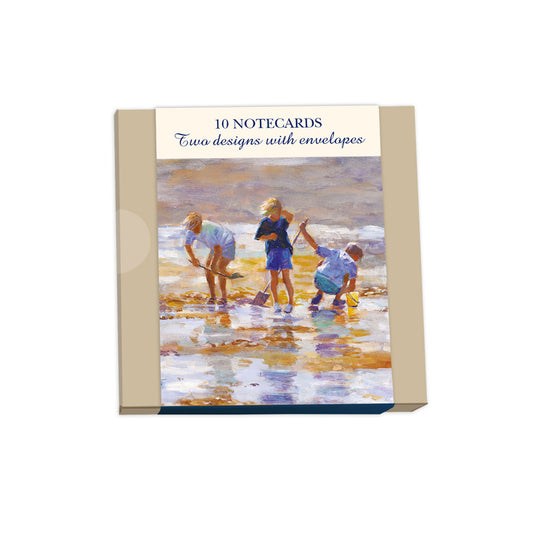 Notecard Pack (10 Cards) - Children At The Beach