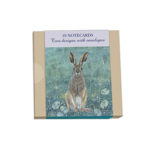 Notecard Pack (10 Cards) - Enchanted Hare & Owl