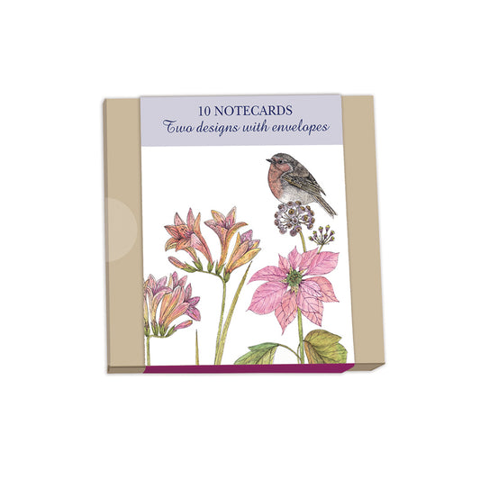 Notecard Pack (10 Cards) - Robin & Blue Tit