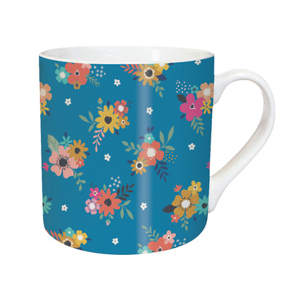 Tarka Mugs - Blue Floral