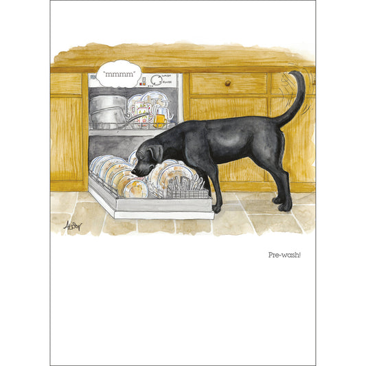 Alison's Animals Card - Prewash