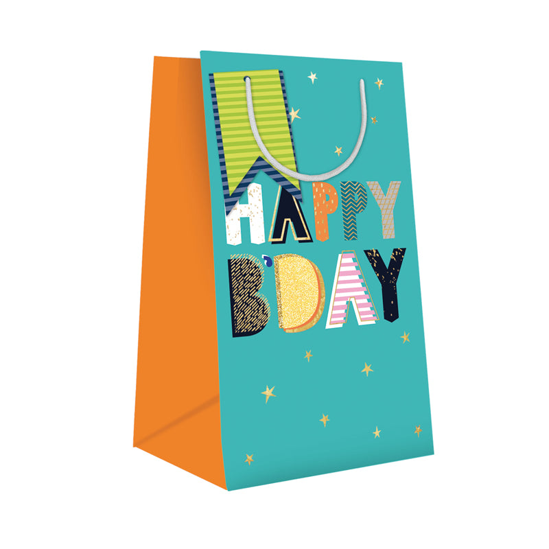 Gift Bag (Small) - Happy Birthday On Stars