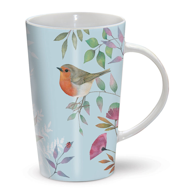 Vintage Garden - Blue Floral & Birds - The Riverbank Mug