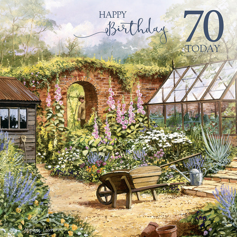 Age To Celebrate Card - 70 - Country Garden