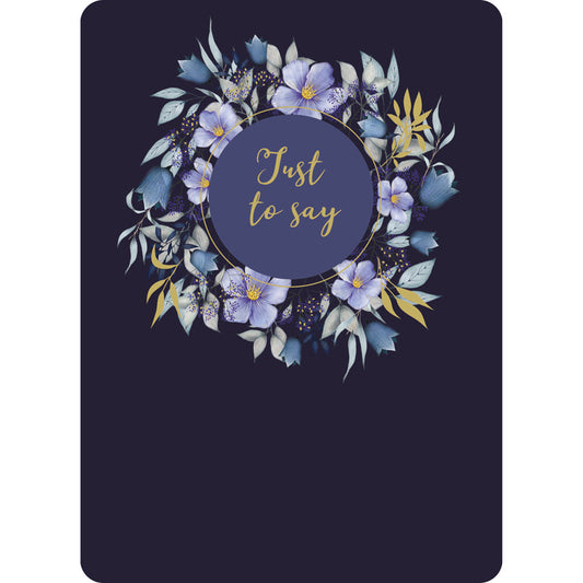 Botanical Blooms Card Collection - Navy Floral