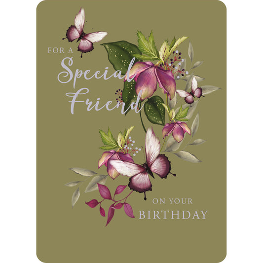 Botanical Blooms Card Collection - Olive Birthday