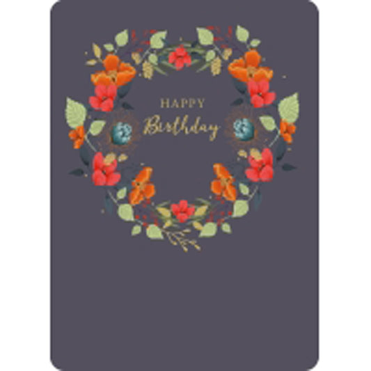 Botanical Blooms Card Collection - Wreath Birthday