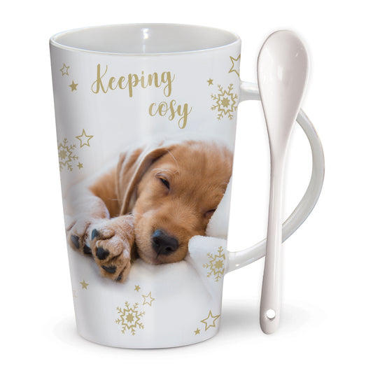 Chocolatte Mugs - Dog Keeping Cosy