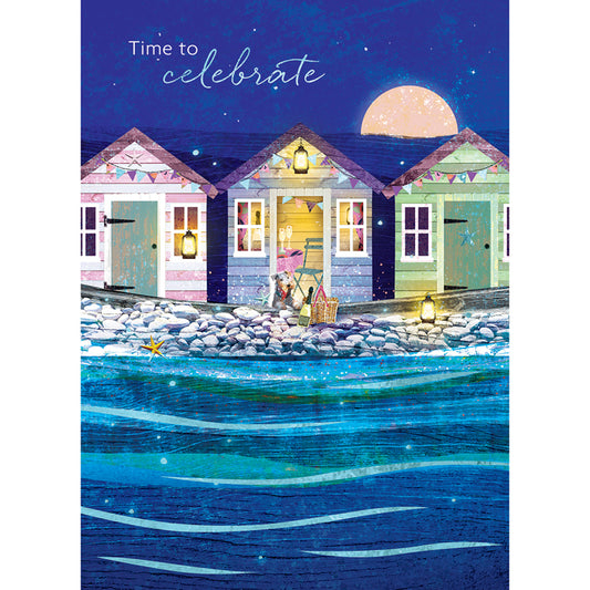 Lantern Lights Card Collection - Beach Huts