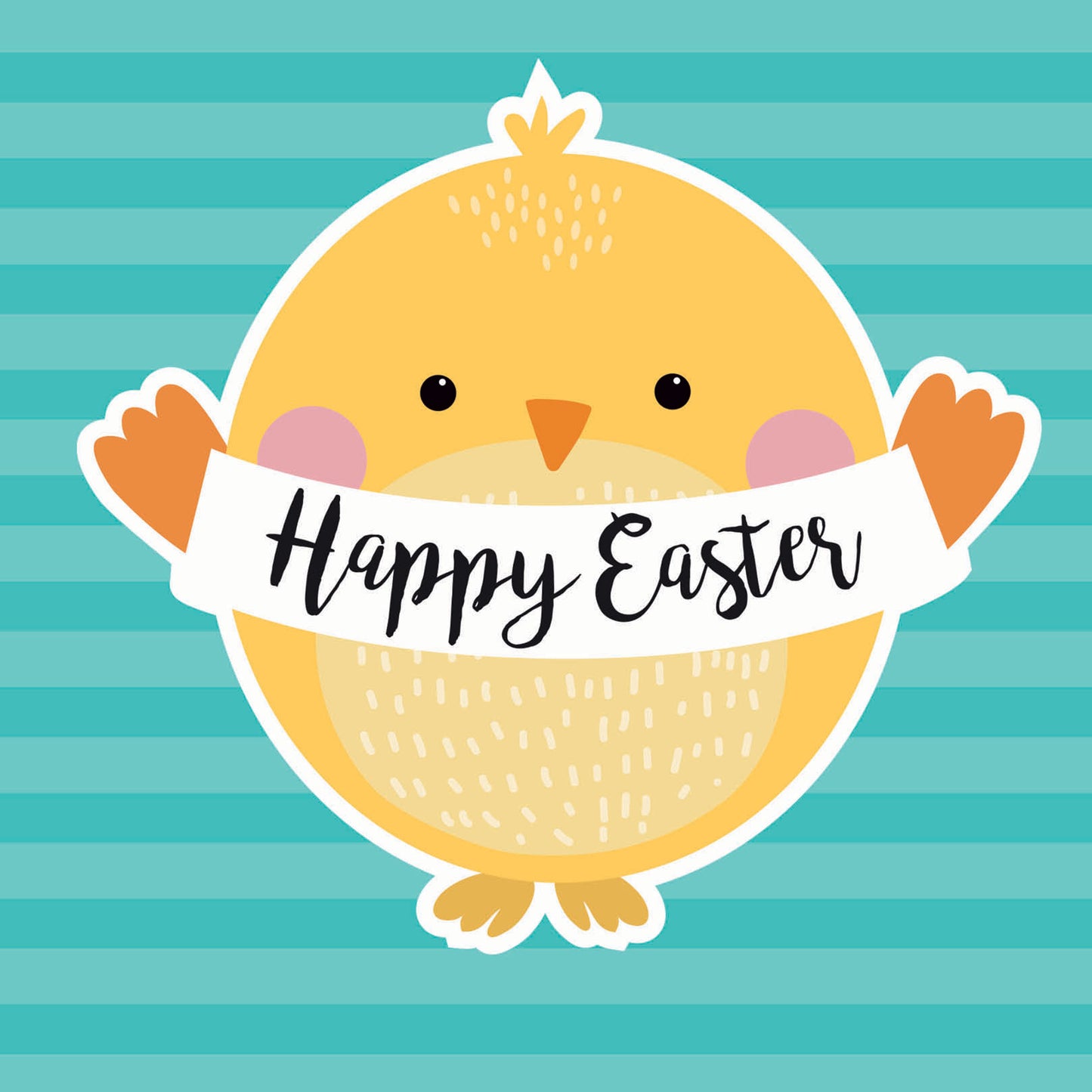 Easter 5 Card Pack - Yellow Chick