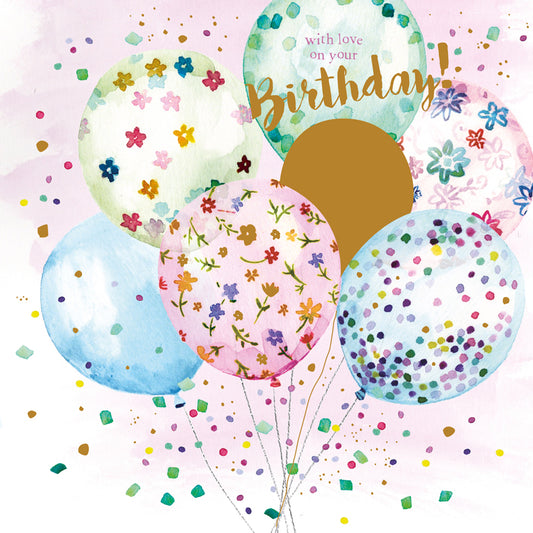 Birthday Treats Card Collection - Pretty Balloons