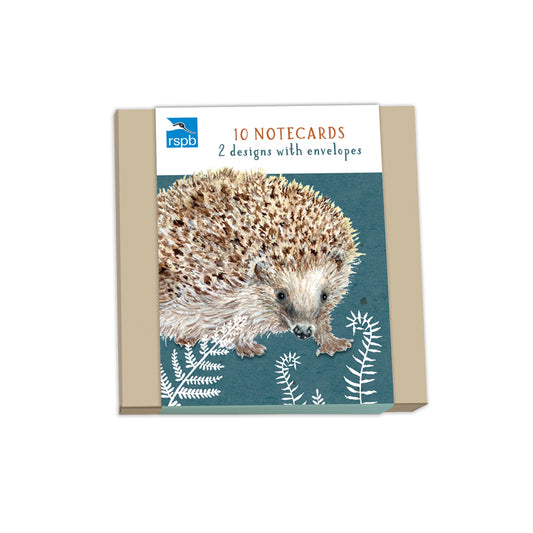 RSPB - In The Wild Stationery - (10 Cards) Square Notecard Pack - Wildlife
