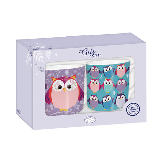 Christmas Gift Box - Owl & Owl Party
