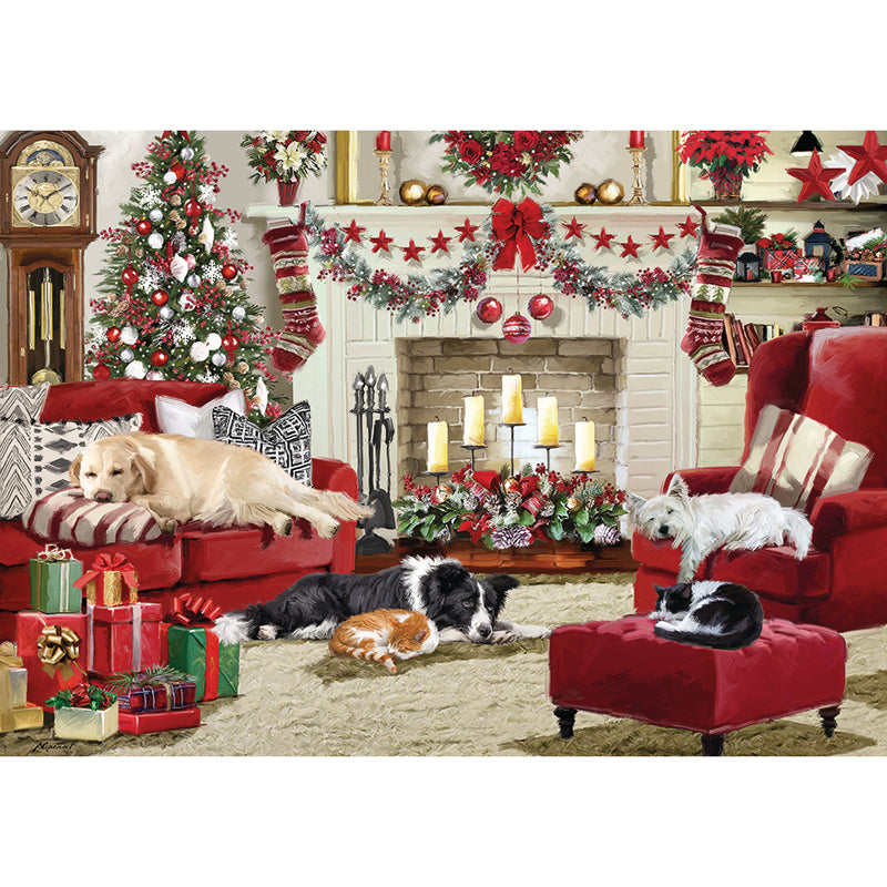 Fireside Pets - 1000 Piece Jigsaw Puzzle