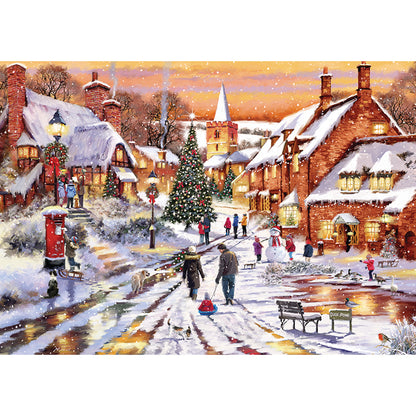 Christmas Village Lights - 1000 Piece Jigsaw Puzzle