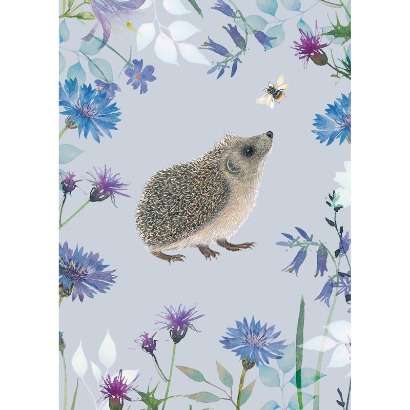 Mini Notecard Pack (6 Cards) - Hedgehog & Bee