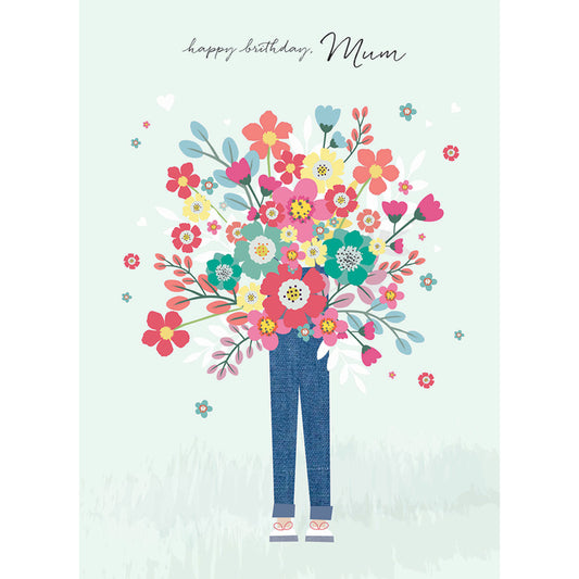 Family Circle Card - Bunch Of Flowers (Mum)