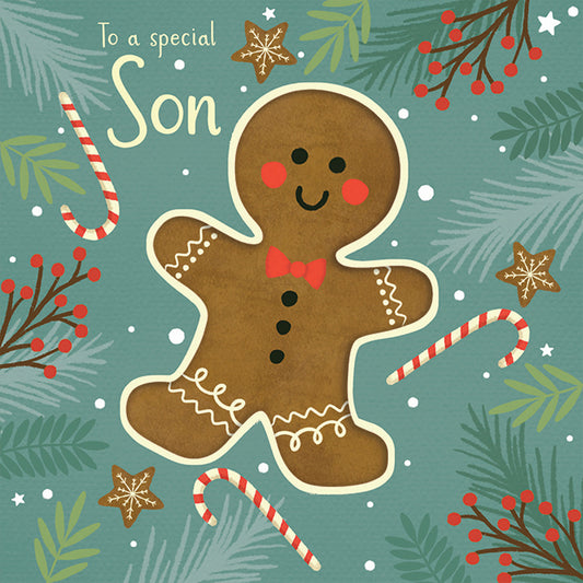 Christmas Card (Single) - Son - Gingerbread Man