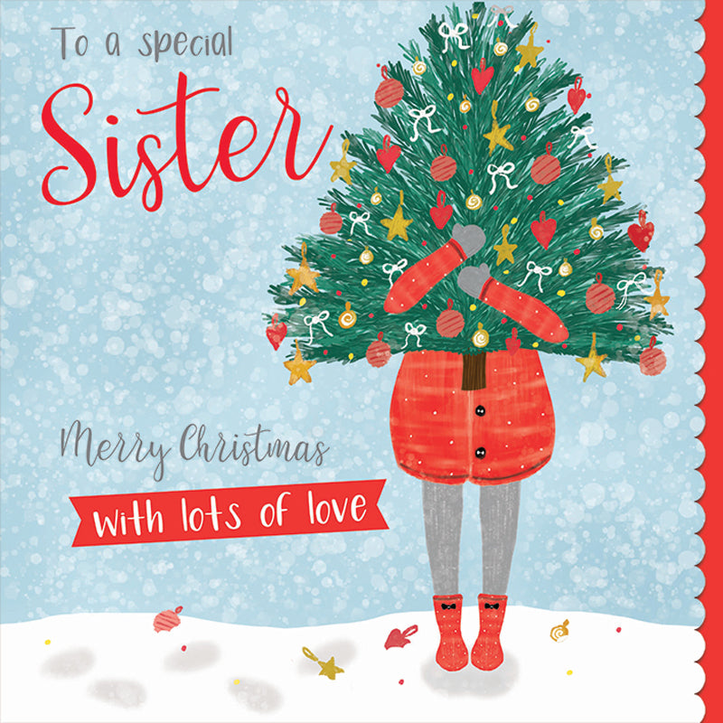 Christmas Card (Single) - Sister - Christmas Tree