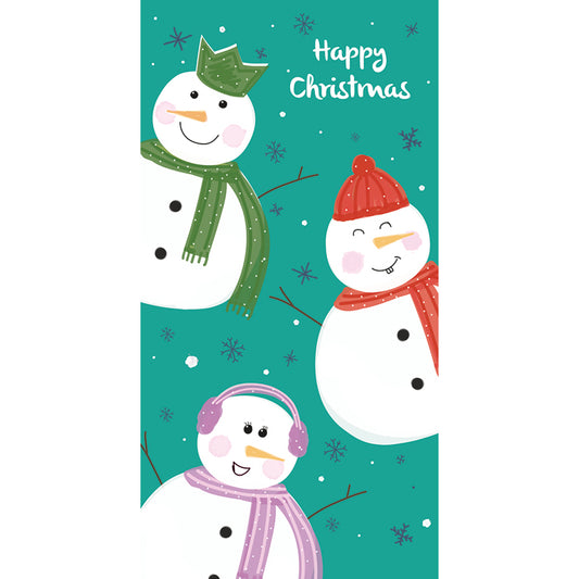 Christmas Card (Single) - Money Wallet - Fun Snowman