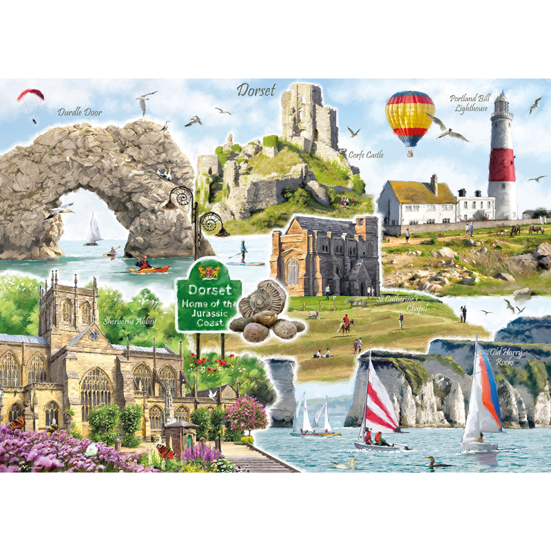 Dorset Montage - 1000 Piece Jigsaw Puzzle