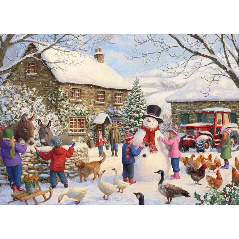 Christmas At The Farm - 1000 Piece Jigsaw Puzzle