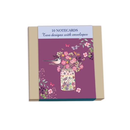 Notecard Pack (10 Cards) - Flower Pot & Tea Caddy