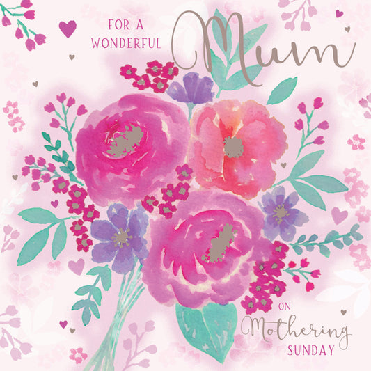 Mother's Day Card - Pink Flowers