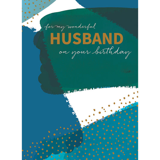 Family Circle Card - Colour Wash & Text (Husband)