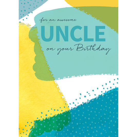 Family Circle Card - Colour Wash & Text (Uncle)