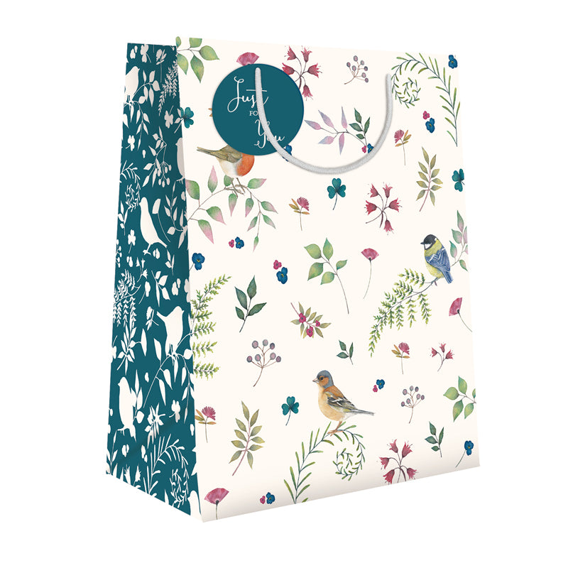 Gift Bag (Large) - Vintage Garden Birds