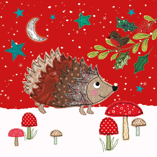 Charity Christmas Card Pack - Christmas Hedgehog