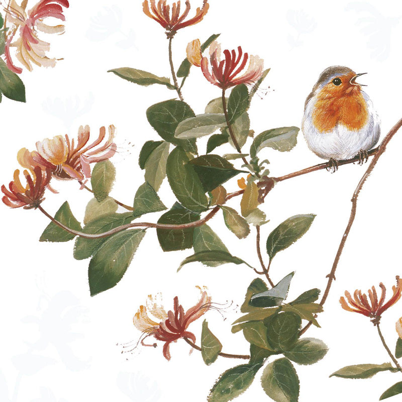 Pollyanna Pickering Countryside Collection Card - Floral Robin