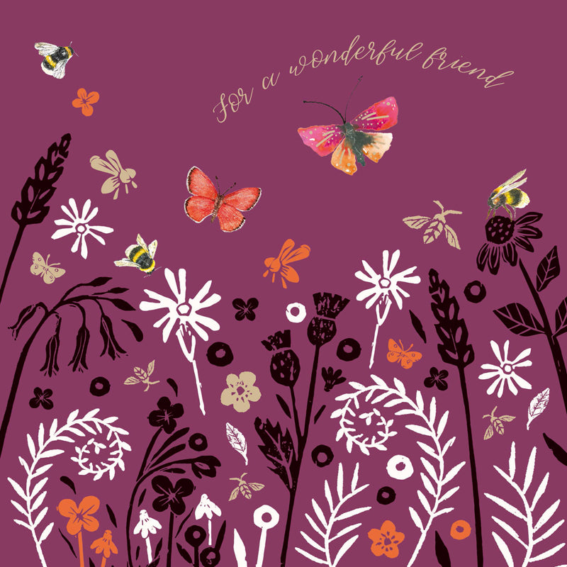 Brush & Ink Card Collection - Wildflower Butterflies