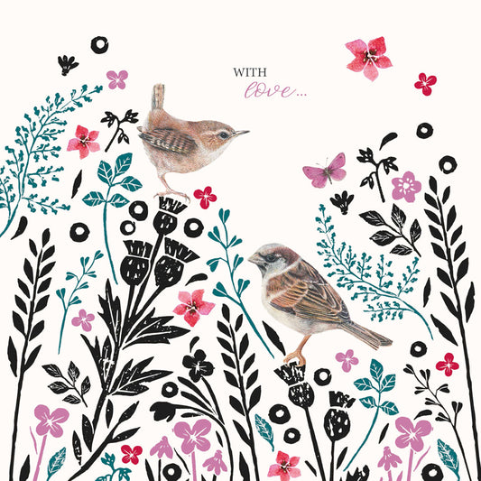 Brush & Ink Card Collection - Wildflower Birds