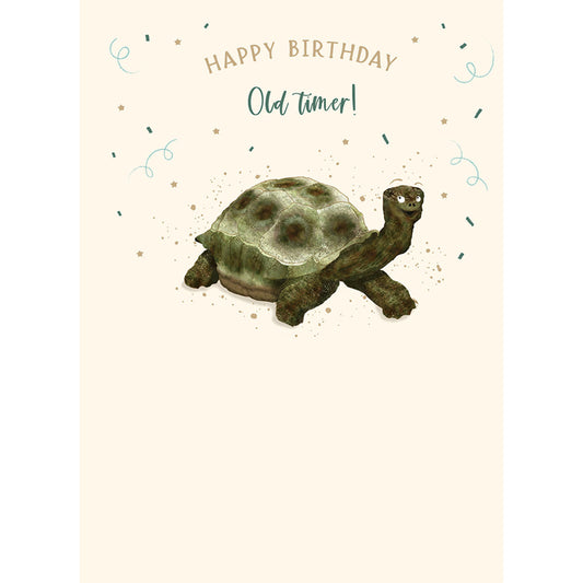 Just Saying Card - Old Timer Tortoise