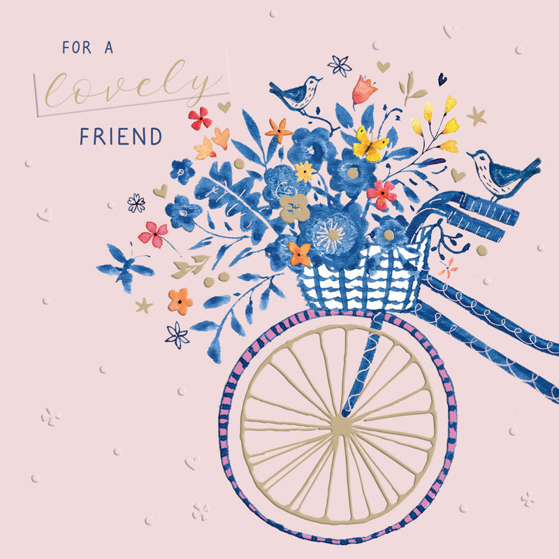 Blue Willow Card Collection - Pretty Bicycle