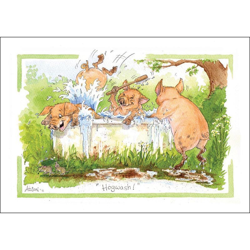 Alison's Animals Card - Hogwash