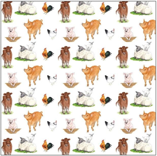 Gift Wrap - Alison's Animals - Farm (Single Sheet)