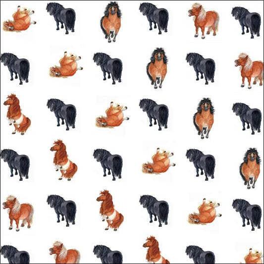 Gift Wrap - Alison's Animals - Pony (Single Sheet)