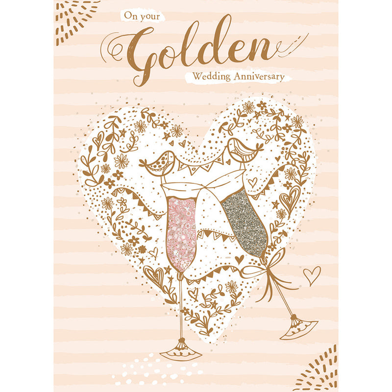 Anniversary Card - Champagne Flutes (Your)