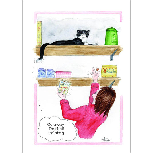 Alison's Animals Card - I'm Shelf Isolating