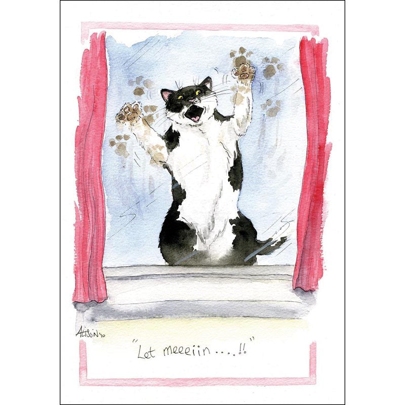 Alison's Animals Card - Let Meeein?