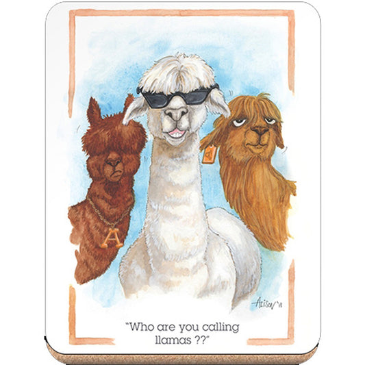 Coaster - Alison's Animals - Who you calling Llama